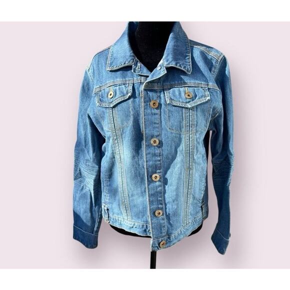 Route 66 women’s size L denim jacket, 99 % cotton 1% spandex - Picture 2 of 7